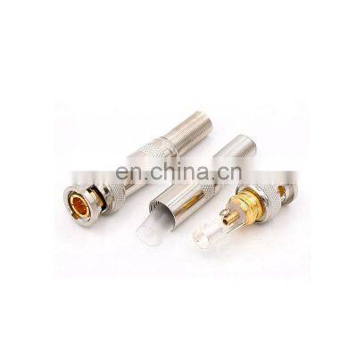BNC Male Connector with screw and metal spring