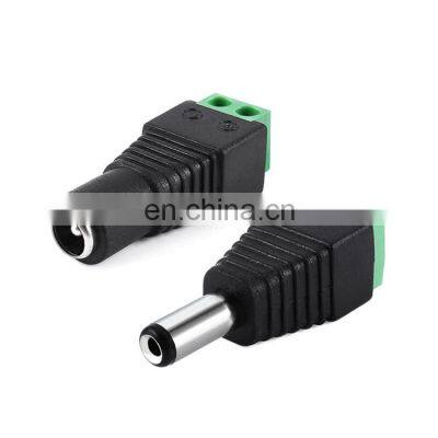 DC Male and Female Monitor Camera Power Plug 5.5*2.1 Free Welding Screw DC Connector