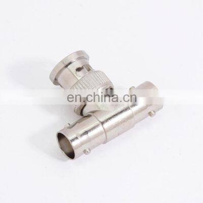 BNC 3 Way Adapter BNC Male to Two BNC Female T Type Connector