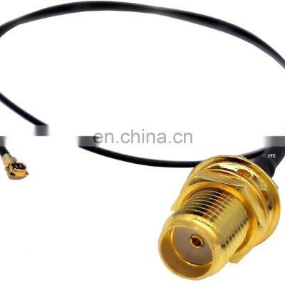 hot selling 1.37 cable rg316 RG-174 cable ass waterproof connector female SMA ufl ipex ipx black white Low Loss Cable 4 inches