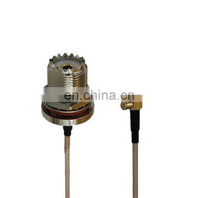 High speed GPS head antenna UHF male connector MCX right angle male for RG316 RG174 RG58