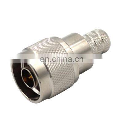 N male for RG58 59 213 lmr200 400 600 crimp clamp connector adapter
