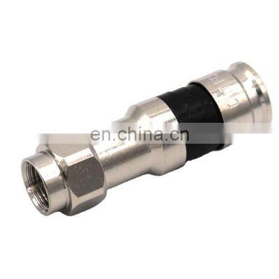 RF coaxial F compression waterproof connector for RG58/RG59/RG6 /RG11 75ohm