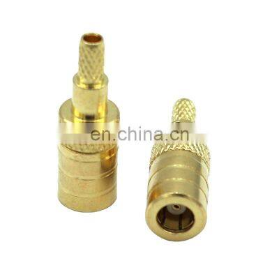RF coaxial connector SMB female connector straight for 1.13/1.37/178/RG174/RG316 RG58/RG59 cable gold plated open window