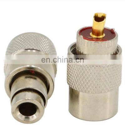 UHF Male plug PL-259 Clamp Connector type for LMR400 LMR240