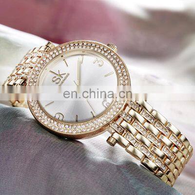 SHENGKE Fashion Bracelet Watch For Woman Alloy Band Buckle Watch Gifts For Women Reloj Para Mujer Custom Logo Jewelry Watch OEM