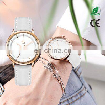 SHENGKE Simple Dial Female Watch K0110L 3ATM Waterproof Watches Quartz Wristwatch Dropshipping Women Reloj para mujer