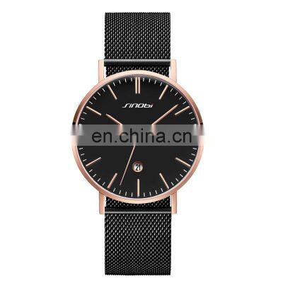 SINOBI Gorgeous Unisex Wrist Watch S9709 Hand Watch for Man and Woman Classic Blind Shipping Watches