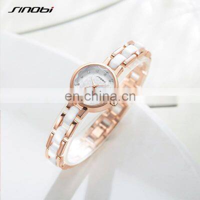 SINOBI Woman Exquisite Wristwatch S9836G Tender Lady Watch OEM Chinese Watches France Style Hand Watch
