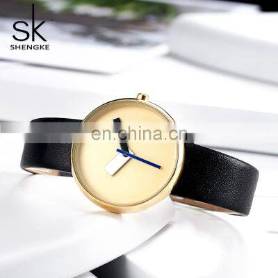 SHENGKE 2021 Gifts For Women Unisex Watches Minimalist Girls Quartz Handwatch Feminine Wrist Watch K0086L Reloj Para Mujer
