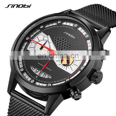 Fashion Casual Mens Luxury Sports Watches Luxury Brand 3ATM Waterproof Stainless Steel Strap Mens Luxury Watch jam tangan pria