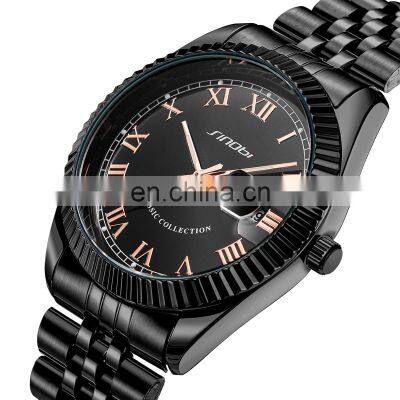Sinobi S9862G Watches-men-luxury Calendar Watch Water Proof Watch Quartz Men Quality Luxury Stainless Steel Quartz Wristwatch