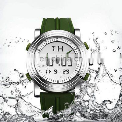 SINOBI Digital Watch For Mens Sport Silicone Wristwatch Sport Man Alarm Watches Double Movement Mens Luxury Watch montre