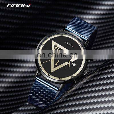 SINOBI S9830G Trendy Man Watches Masculinity Sports Wristwatch Hollow Out Pointer Man Hand Watch OEM Male Watches
