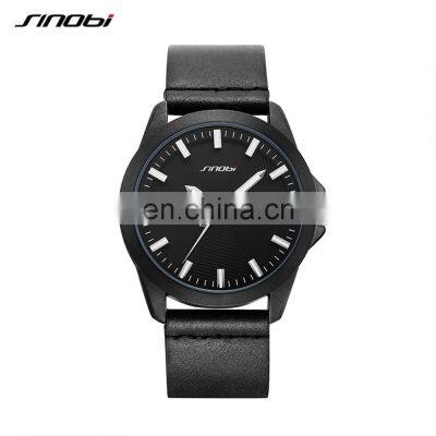 SINOBI China Supplier Custom Logo OEM Watch for Men Luminous Pointer Man Watch Manifacturer Wholesale Male Wristwatch