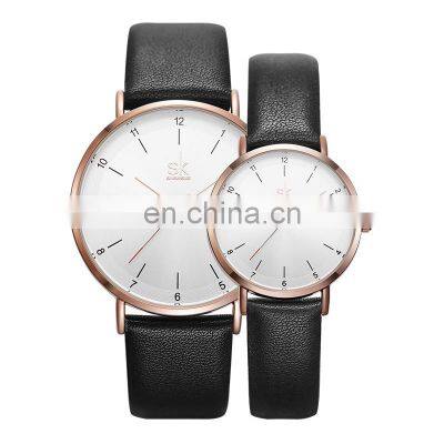 SHENGKE Wholesaler Cheap Pair Watches For Couples Casual Quartz Watches Romantic Couple Watches In Quartz K8066G/L
