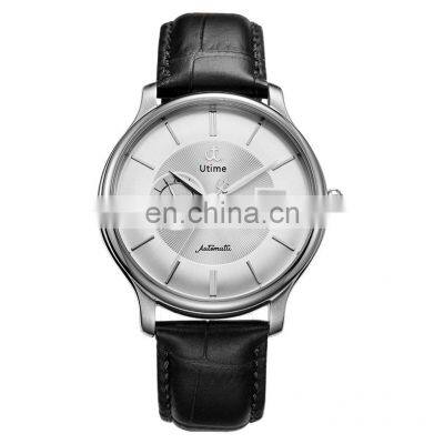 Utime Men Watch Classic AutomaticJapan Mechanical Movement Dial Calendar Date Display Top Genuine U0039G Jam Tangan Pria