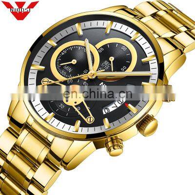 NIBOSI Men Watches Luxury Famous Gold Watch Men's Fashion Casual Dress Watch Military Quartz Wristwatches Relogio Masculino