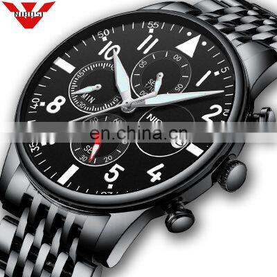 Mens Watches NIBOSI Waterproof Quartz Business Men Watch Top Brand Luxury Clock Casual Military Sport Watch Relogio Masculino