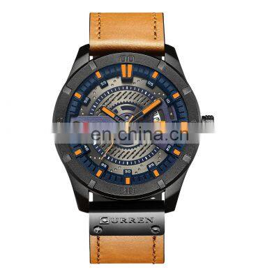 CURREN 2020 New Men's Watch Waterproof Business Belt Men's Watch