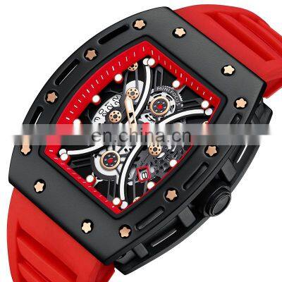MINI FOCUS MF0420G Fashion Mens Watches Top Brand Luxury Quartz Silicone Strap Waterproof Sports Wristwatches