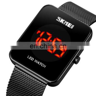 New Arrival Skmei 1900 Rose Gold Black Led Watch Men Wristwatch Mesh Strap Waterproof 30 Meters