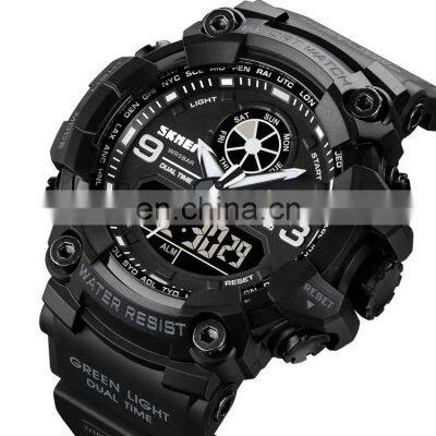 SKMEI digital watch model 1818 hot selling dual time customized personalized fashion silicone straps watch
