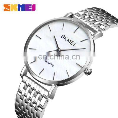 modern lady watch skmei 1365 relojes de mujer japan movt quartz watch stainless steel back