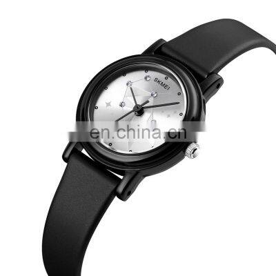 Casual cheap watch factory wholesale Skmei 1659 hot selling fashion ladies quartz writhwatches for small wrist