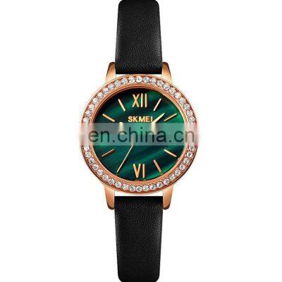 Fashion Casual ladies writhwatch Skmei 1711 new stylish small dial stainless steel leather quartz women watches