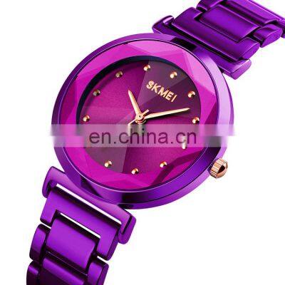 skmei 1709 Simple Stainless Steel Strap Women Watches Waterproof Watch Diamond Quartz Wrist Watch Reloj Mujer Ladies Clock