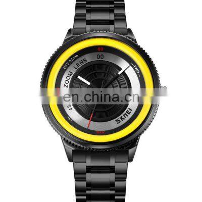 New design wristwatch men brand original wholesale Skmei 9267 stainless steel 30m waterproof quartz watch