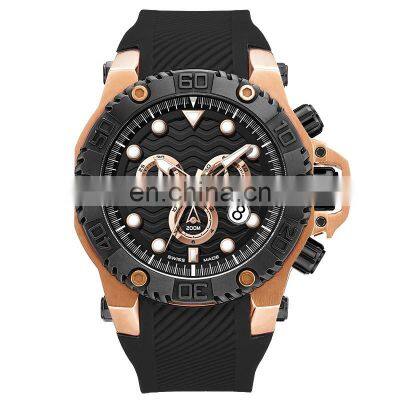 2018 High quality japan movement stainless steel men watch with china watch factory
