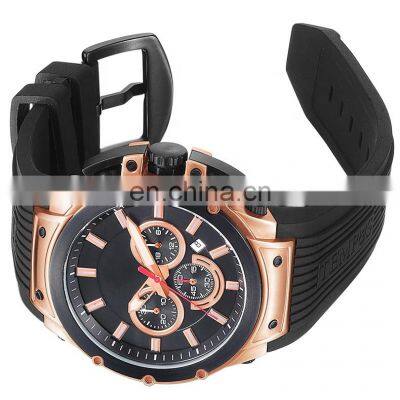 2018 Best selling beautiful brand your custom logo chronograph dual time designer watches