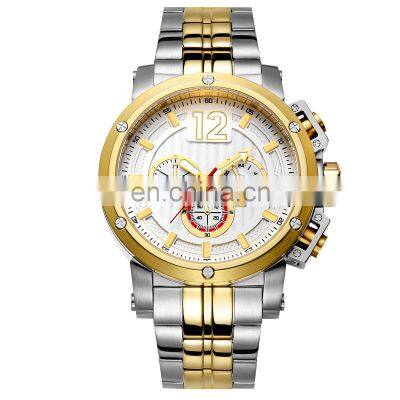 Wholesale High-end Japan Movt Luxury Quartz Watches Steel Watches Men Custom 10ATM Waterproof Chronograph Watch