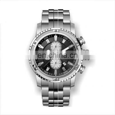 High Quality Stainless Steel Case Quartz Men Watch 2022 Private Label Watches Luxury Waterproof Sport Watches For Men