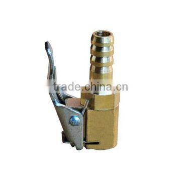 Useful Vehicle Car Tire Inflator Valve Air Chuck Connector 8mm 5/16: Hose Barb Brass Clip On Hot