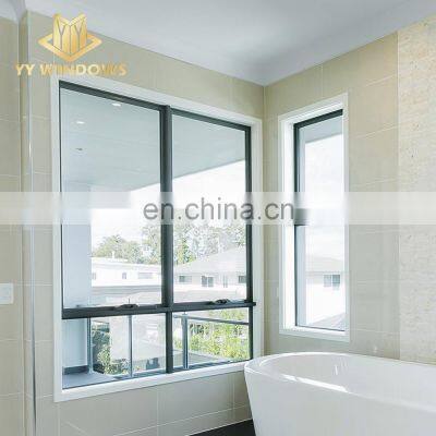 Australian standard double glazed aluminium awning window with AS2047