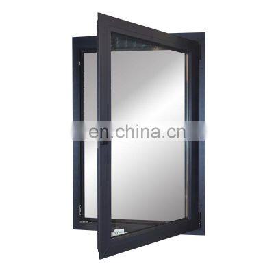 USA standard NFRC double triple glazed custom aluminum tilt and turn windows impact windows