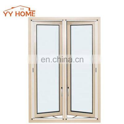 United States Standard Thermal break aluminium framed french casement window villa casement windows with NAFS Certificates