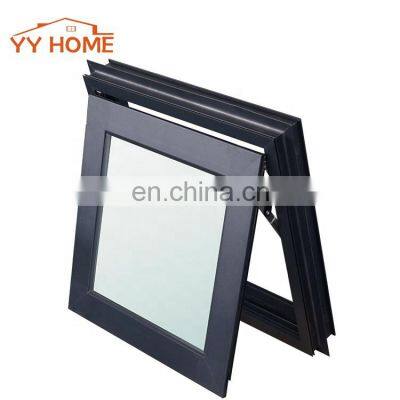YY windows and doors manufacturer hot sale double glazed insulated aluminum alloy awning windows