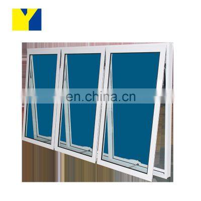 aluminum double glazed chain winder awning window for house