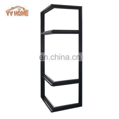 YY Home corner butt joint glass window aluminum profile sliding windows single glazed aluminum windows