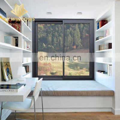 simple design aluminum sliding window with aluminum framed double glazed window sliding
