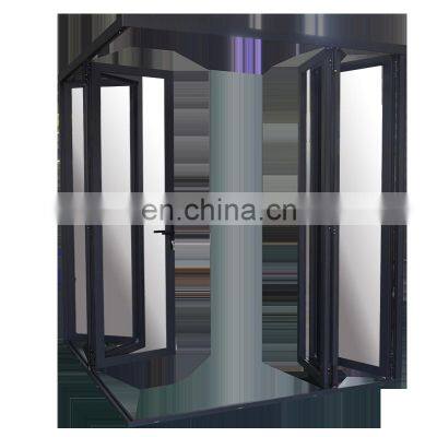 Australia AS2047 Standard Aluminium Corner Joint Bi folding door double tempered glass folding door
