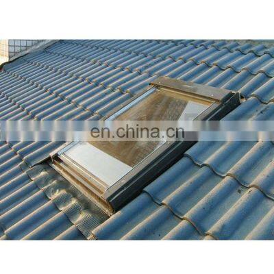 aluminium glass roof window with flashing skylight