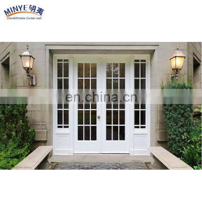 china new house design thermal break power coated main entrance front and back doors