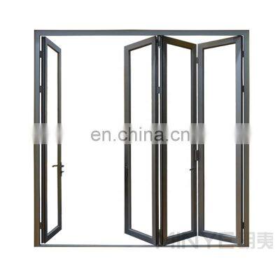 Double Glazing Lowes Bi Fold Door/Accordion Aluminum Glass Patio Exterior Bifold Door