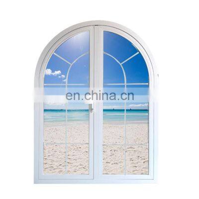French Top Round Arched Exterior Patio Casement Glass Doors
