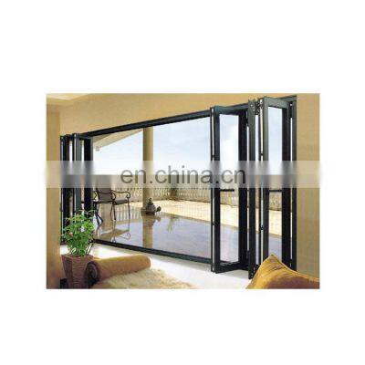 Aluminum Alloy Tinted Glass Bi Outdoor Folding Accordion Door